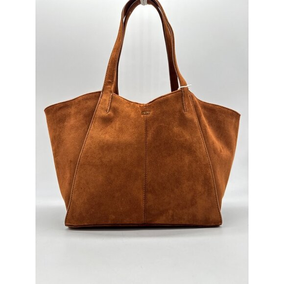 JW PEI Kiana suede women's large tote purse + Dust bag Brown - Picture 3 of 9